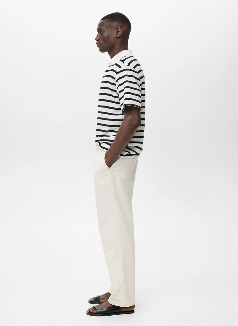 Mango Man  Regular-fit jeans made from a cotton-linen blend for Men | Best Price UAE